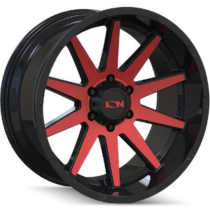 Ion Alloy 143 Gloss Black W/ Red Machined Face