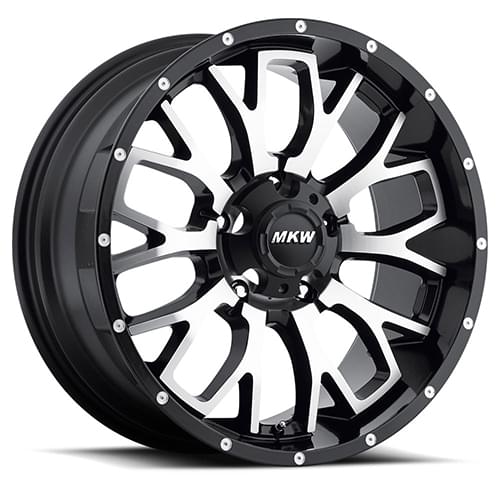 MKW Offroad M95 Satin Black W/ Machined Face Photo