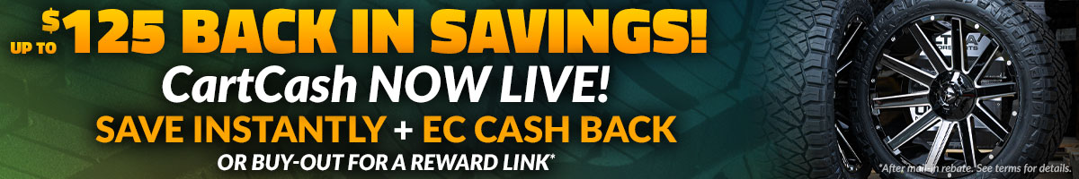 Up to $125 Back in Savings CartCash Banner