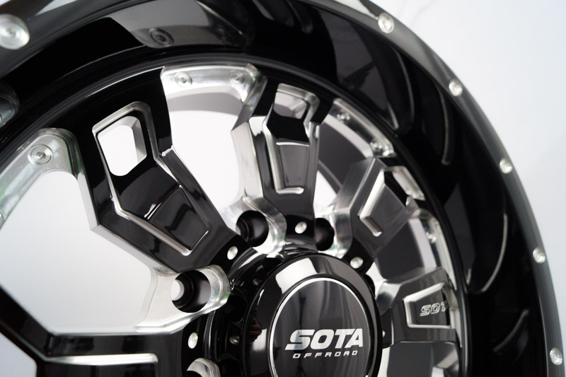 Sota Offroad 556DM 20x9 8 Lug Gloss Black Milled 