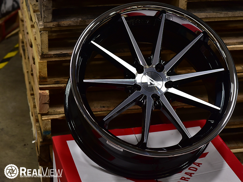 Ferrada Fr4 20x9 35 Machined Black Wheels Rims 