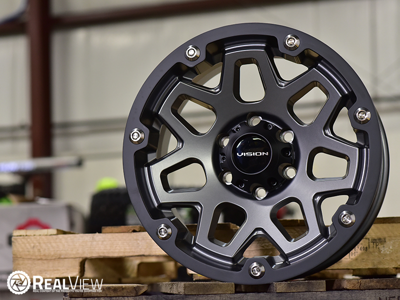 RealView of Vision Offroad Se7en 416 Satin Gray - 17x9 +12 - 416