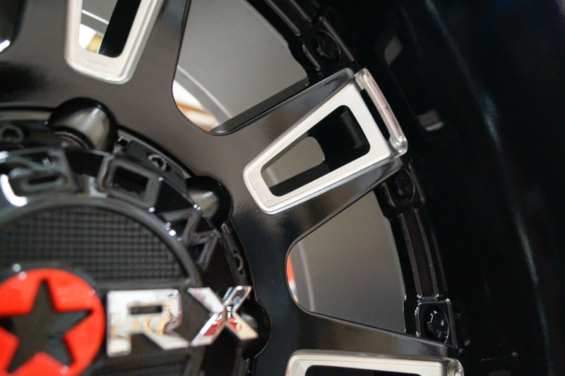 RealView of Worx Beast II 808 Wide Gloss Black Milled 20x12 44