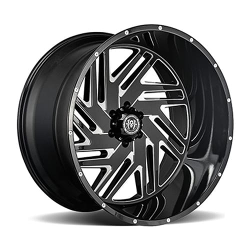 Hardcore HC11 Gloss Black W/ Milled Spokes