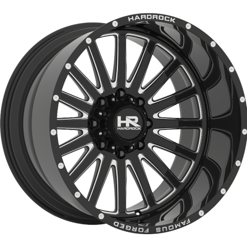 Hardrock Famous Forged H802 Black W/ Milled Spokes Photo