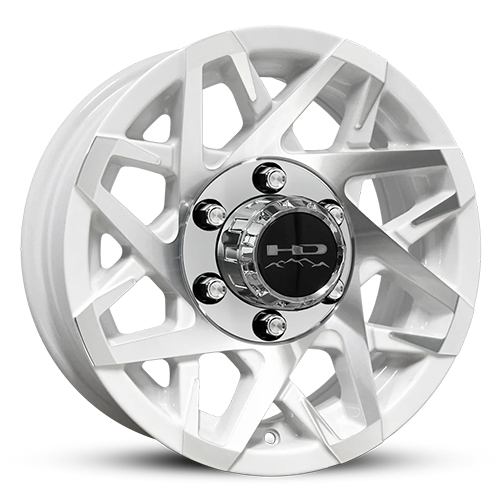 HD Trailer Wheels Canyon Trailer Gloss White With Machined Face Photo