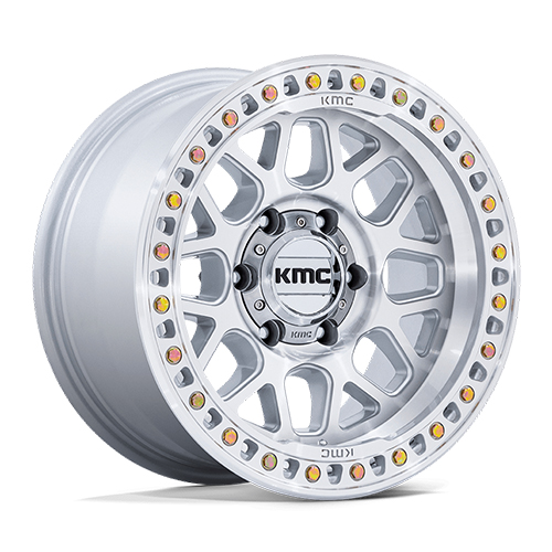 KMC KM549 GRS Gloss Silver W/ Machined Face