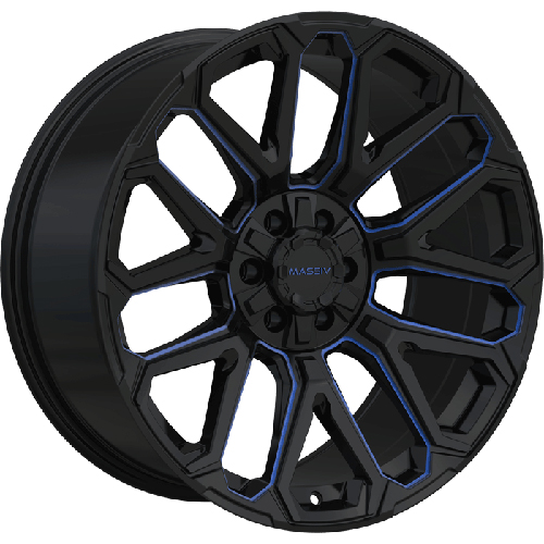 Massiv Off-Road OR5 Black W/ Blue Milling